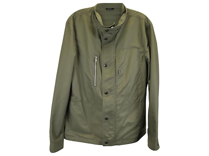 Tom Ford Militärjacke aus olivgrüner Baumwolle  ref.1403831