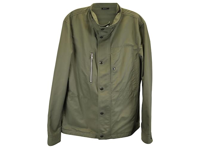 Tom Ford Military Jacket in Olive Cotton Green Olive green  ref.1403831