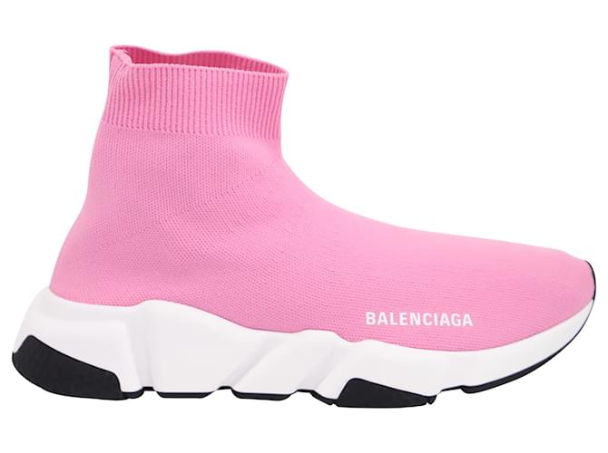 Balenciaga Baskets Speed pour Femme en Polyester Rose  ref.1403839