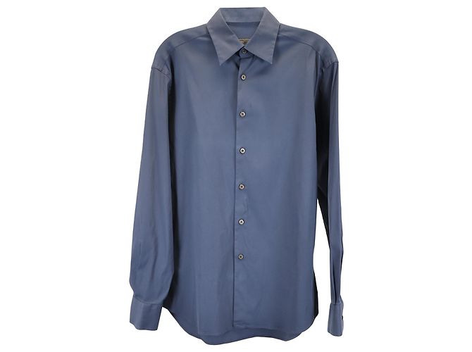 Prada Button-down-Hemd aus blauer Baumwolle 