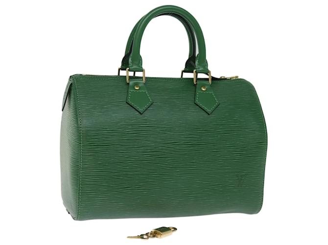 Louis Vuitton Epi Speedy 25 Hand Bag Borneo Green M43014 LV Auth 75194A Leather  ref.1403871