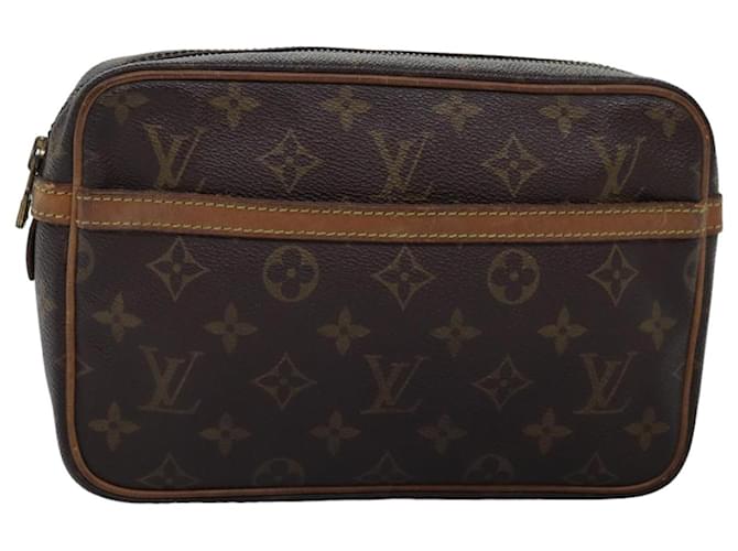 Louis Vuitton Monogram Compiegne 23 Pochette M51847 LV Aut 75158 Monogramma Tela  ref.1403886