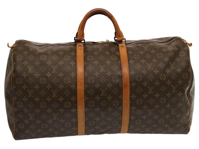 Louis Vuitton Monogram Keepall 60 Boston Bag M41422 LV Auth am6272 Cloth  ref.1403914