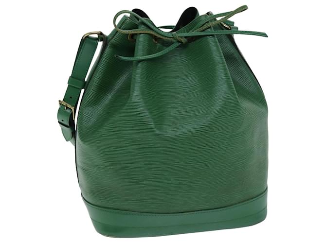 Bolsa de Ombro LOUIS VUITTON Epi Noe Verde M44004 Autenticação de LV 75185 Couro  ref.1403921