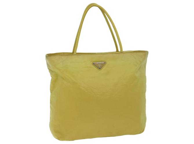 PRADA Hand Bag Nylon Yellow Auth hk1317  ref.1403931