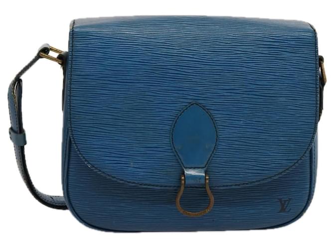 Bolsa de ombro LOUIS VUITTON Epi Saint Cloud GM Toledo Azul M52195 Autenticação de LV 75169 Couro  ref.1403934