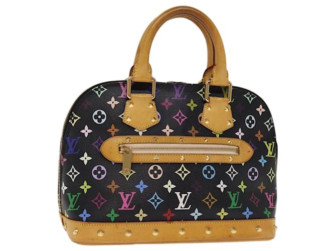 LOUIS VUITTON Monogram Multicolor Alma Hand Bag Black M92646 LV Auth 74284  ref.1403940