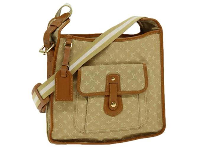 Bolsa LOUIS VUITTON Monograma Mini Buzas Marie Kate Bege M92323 LV Auth ep4235  ref.1403952