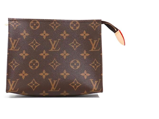 LOUIS VUITTON  Clutch bags T.  cloth Brown  ref.1403983