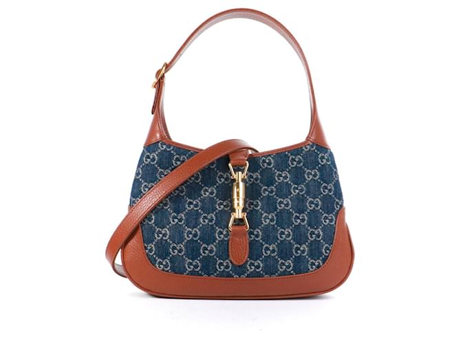 GUCCI Bolsos T.  Cuero Azul marino  ref.1403986