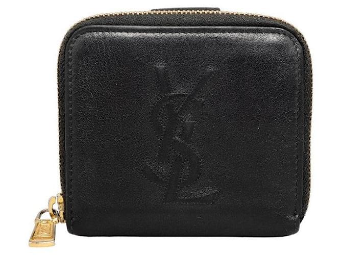 Portefeuille en cuir bifold Yves Saint Laurent GUE568985 en très bon état Noir  ref.1404031