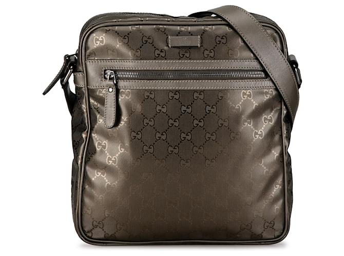 Bolsa Gucci Brown GG Imprime Crossbody Marrom Plástico  ref.1404089