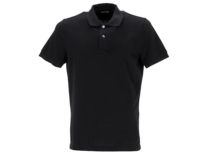 Tom Ford Polo Shirt in Black Cotton  ref.1404178