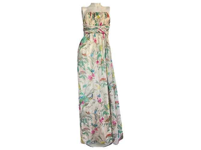 Ted Baker Maxi Langkleid aus Polyester Mehrfarben
