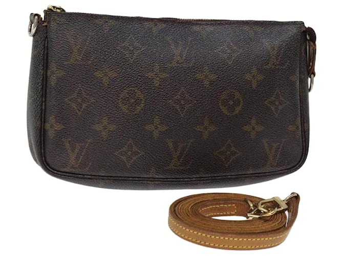 LOUIS VUITTON Monogram Pochette Accessoires Pouch M51980 LV Auth 75248 Cloth  ref.1404318