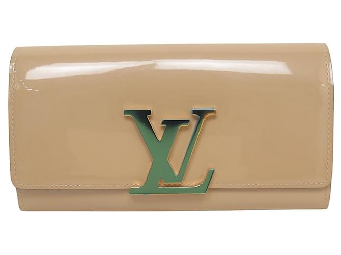 NUEVA CARTERA LOUIS VUITTON LOUISE M61318 CARTERA NUEVA CHAROL BEIGE  ref.1404577