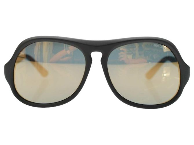 Occhiali da sole Jimmy Choo Bikers/S Neri con Lenti a Specchio Nero