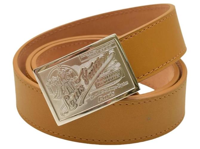 Louis Vuitton Belts Brown Leather  ref.1404607