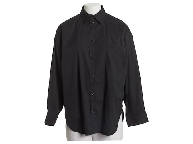 Balenciaga Oversize Shirt Black Cotton  ref.1404617