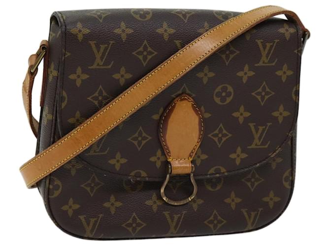 LOUIS VUITTON Monogram Saint Cloud GM Borsa a tracolla M51242 LV Auth bs13541 Monogramma Tela  ref.1404634