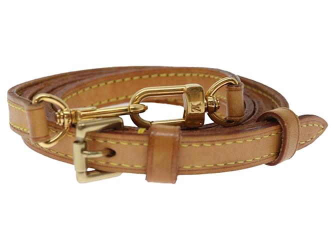 LOUIS VUITTON Adjustable Shoulder Strap Leather 40.2""-47.2"" Beige Auth 70853  ref.1404661