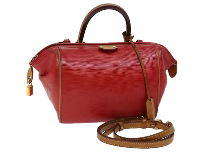 Bolso de mano LOUIS VUITTON Epi Dog BB 2Camino Rojo Coklico M93249 LV Auth 70439 Roja Cuero  ref.1404675