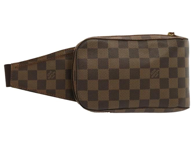 LOUIS VUITTON Damier Ebene Geronimos Bolsa de ombro N51994 Autenticação de LV 70326  ref.1404679