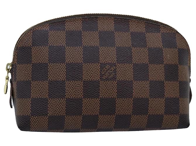 LOUIS VUITTON Damier Ebene Pochette Cosmetic PM Pouch N47516 LV Auth 71944  ref.1404686