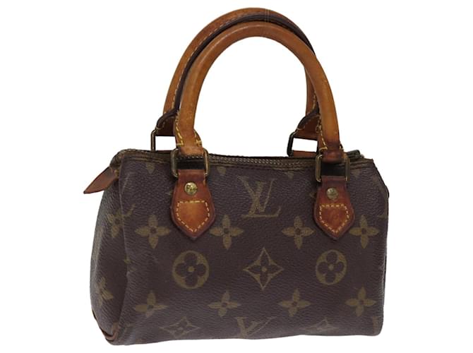 Bolsa de mão LOUIS VUITTON Monogram Mini Speedy M41534 Autenticação de LV 75249 Monograma Lona  ref.1404698