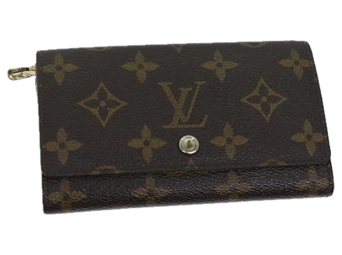 LOUIS VUITTON Monogram Porte Monnaie Billets Tresor Wallet M61730 LV Auth 70058 Cloth  ref.1404742