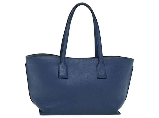 LOEWE Tote Bag Cuir Bleu Auth hk1302  ref.1404744