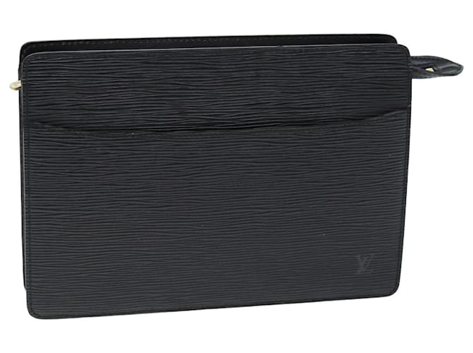 LOUIS VUITTON Epi Pochette Homme Clutch Bag Black Noir M52522 LV Auth 75730 Leather  ref.1404749