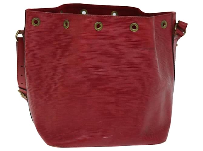 LOUIS VUITTON Epi Petit Noe Bolso de hombro rojo M44107 LV Auth 73920 Roja Cuero  ref.1404781