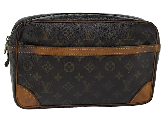 Louis Vuitton Monogram Compiegne 28 Clutch Bag M51845 LV Auth 75717 Cloth  ref.1404782