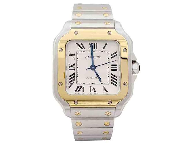 Montre Cartier "Santos" or, acier. Or jaune  ref.1404842