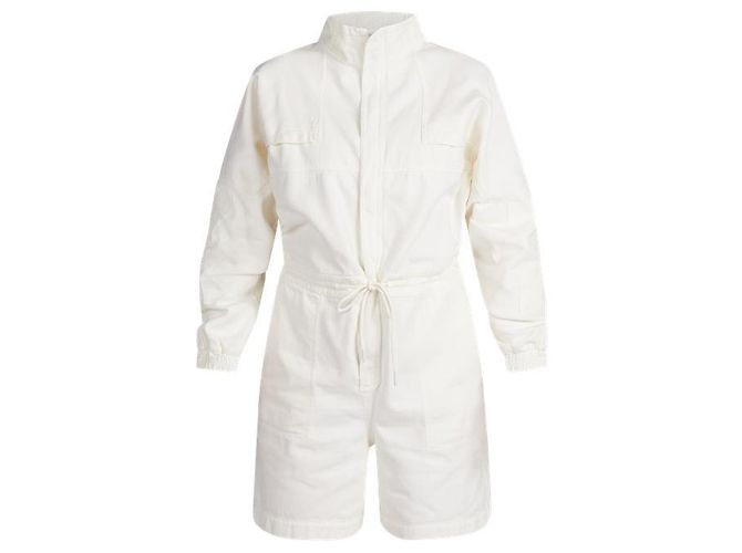 Closed Denim Jumpsuit White
