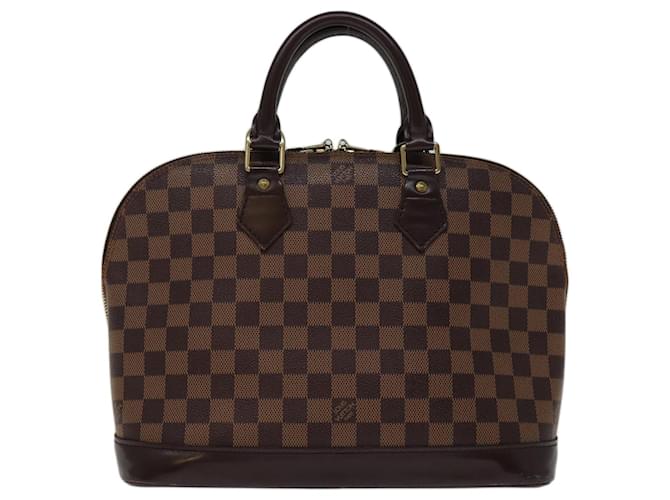 Louis Vuitton Alma Marrom Lona  ref.1404905