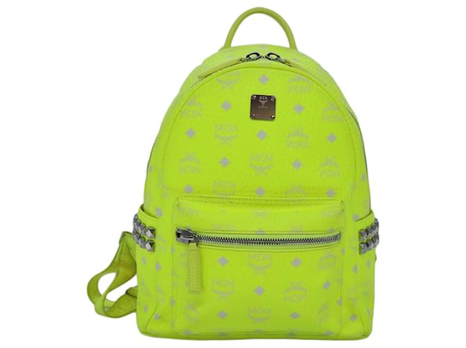 MCM Stark Visetos Giallo Tela  ref.1404910