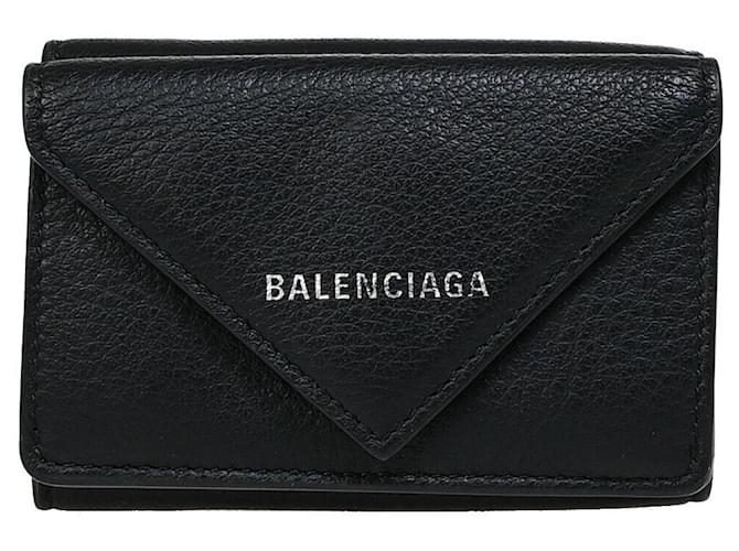 Balenciaga envelope Preto Couro  ref.1404928