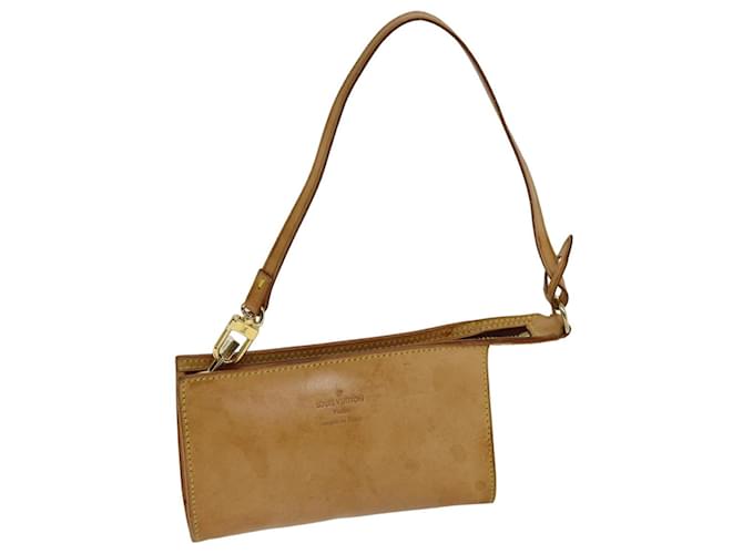 Louis Vuitton Pochette Accessoire Beige Leather  ref.1404930