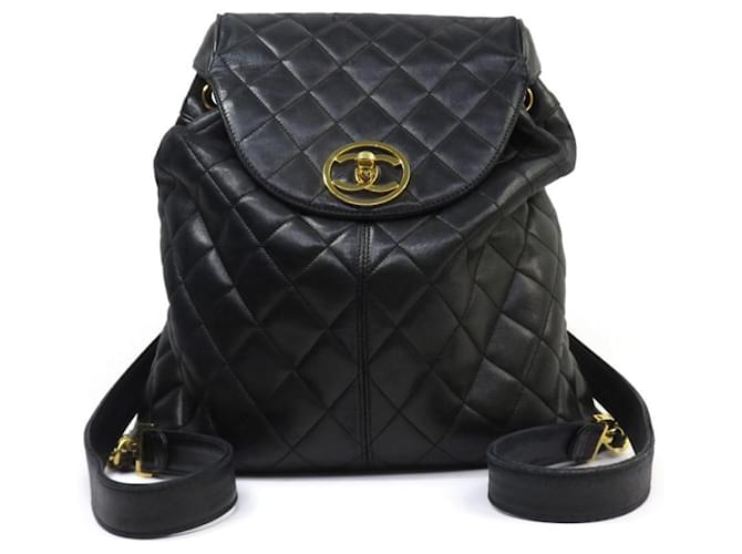 Chanel Duma Black Leather  ref.1404933