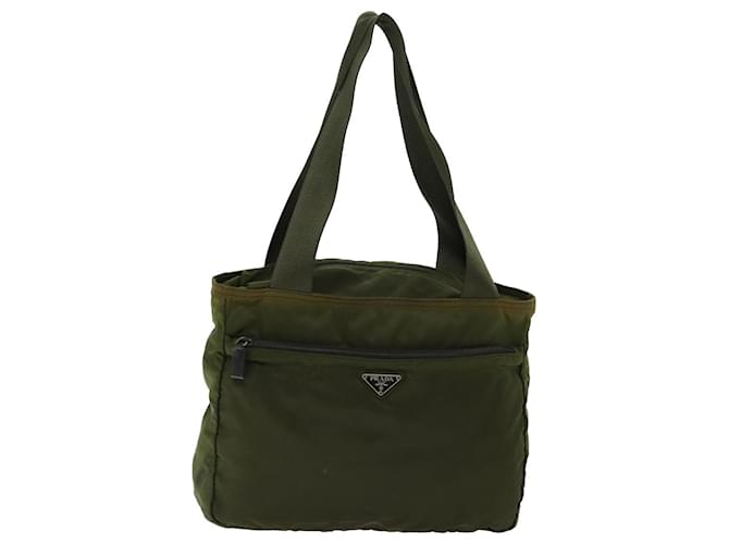 Tote Prada Tessuto Cachi Sintetico  ref.1404935