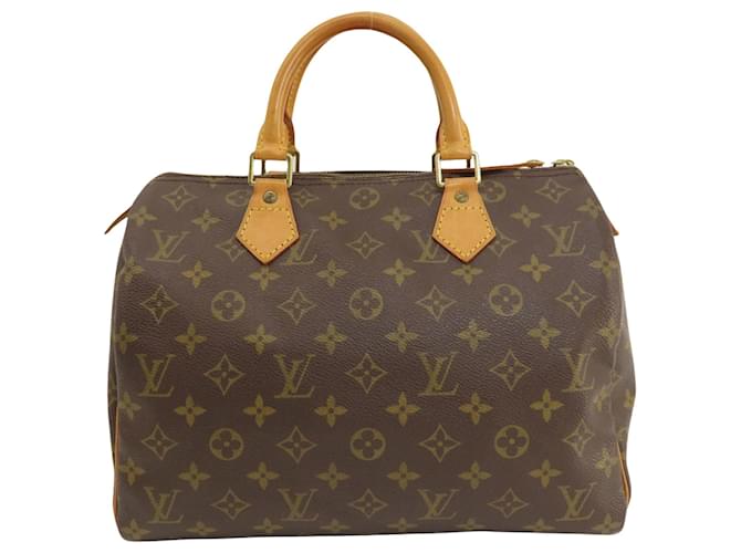 Louis Vuitton Speedy 30 Brown Cloth  ref.1404946