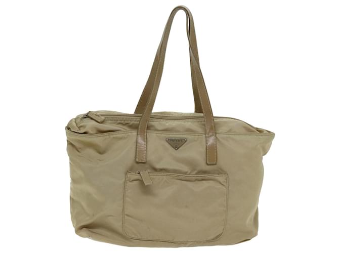 Tote Prada Tessuto Synthétique Beige  ref.1404959