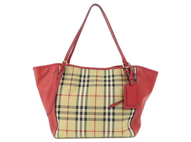 Burberry Nova Check Toile Beige  ref.1404962