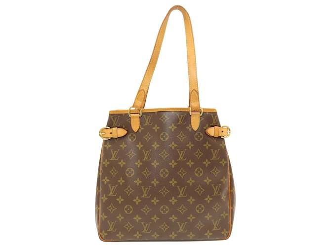 Louis Vuitton Batignolles Vertikal Braun Leinwand  ref.1405028