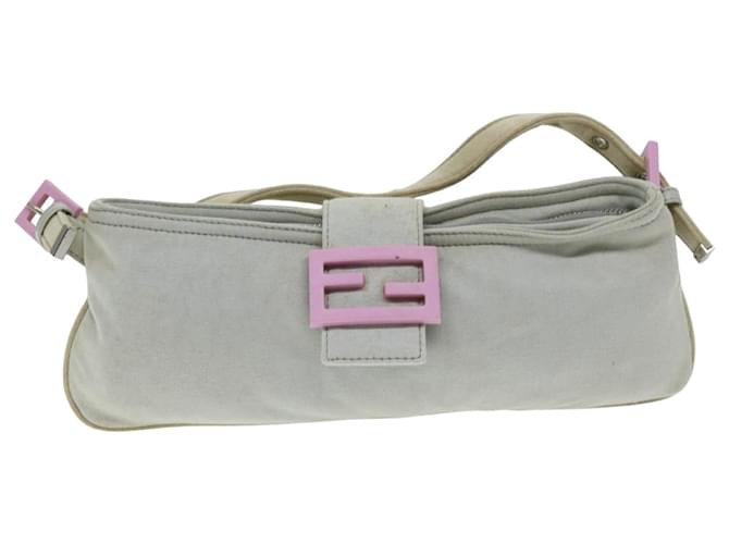 Fendi Mamma Baguette Grigio Cotone  ref.1405029