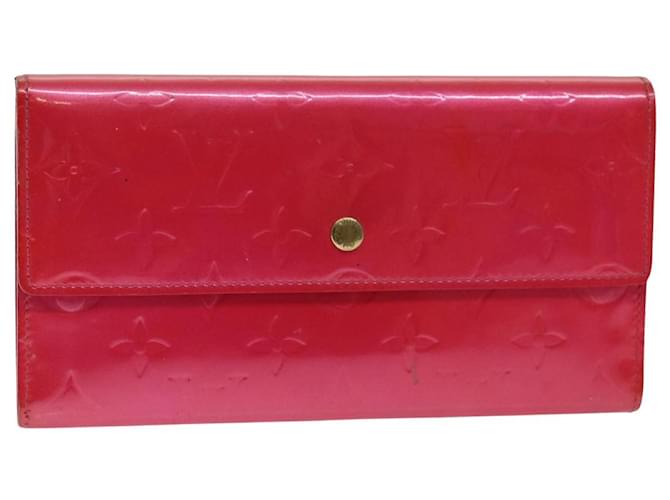 Louis Vuitton Porte tresor internacional Rosa Charol  ref.1405030