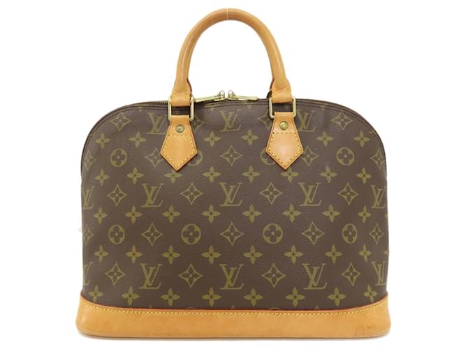 Louis Vuitton Alma Marrom Lona  ref.1405042