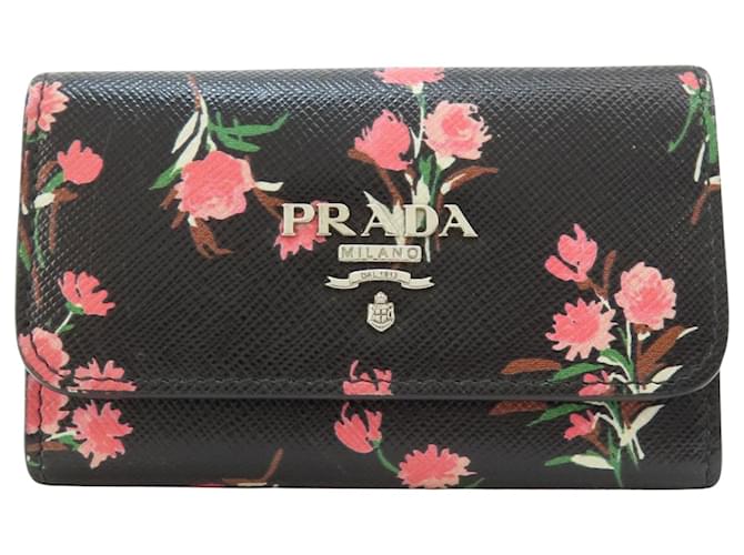 Prada Saffiano Schwarz Leder  ref.1405047